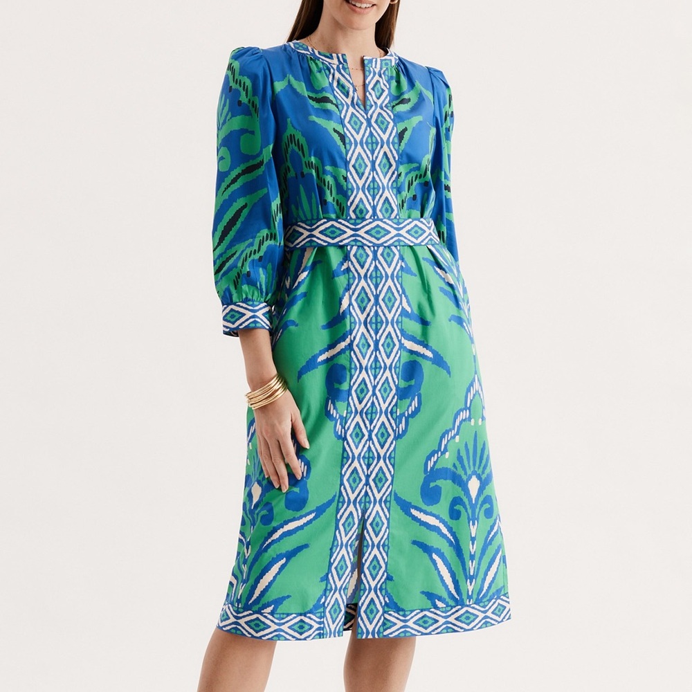 Tyler böe Cotton graphic print midi Dress